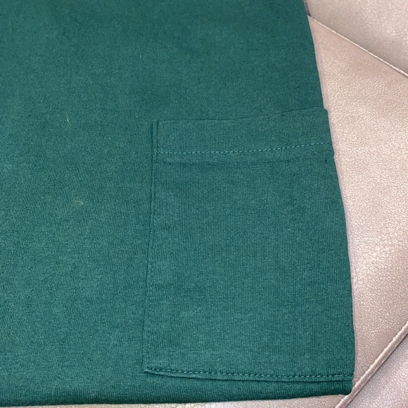 Men's  3X pocketed green T-shirt. Basic Editions Vintage - Picture 2 of 5